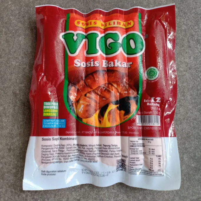 

Vigo Sosis Bakar 550 g