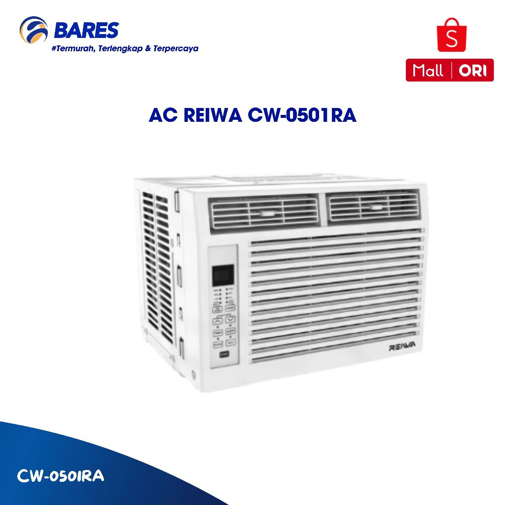 AC WINDOW PORTABLE REIWA CW-0501RA Air Conditioner 0.5 PK AC Window 0.5PK