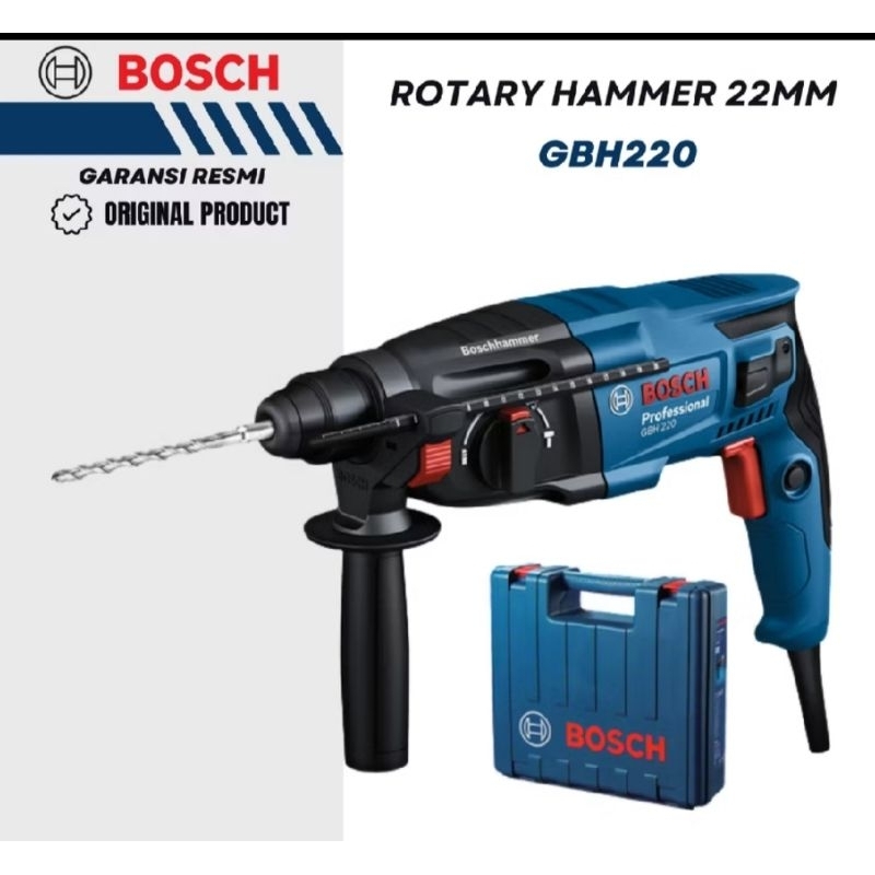 BOSCH Rotary Hammer Drill GBH 2-20 Original Mesin Bor Beton Bobok Tembok