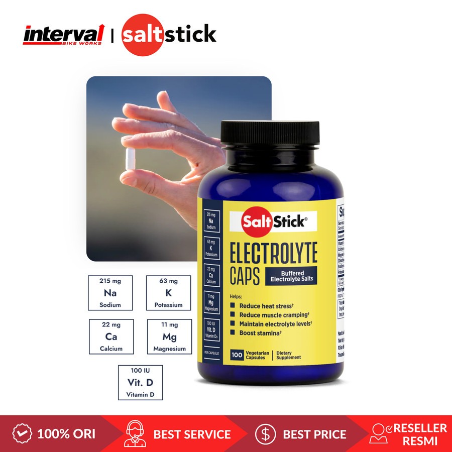 

Salt Stick SaltStick Cap Electrolytes Caps Caffeine Kafein Tablet