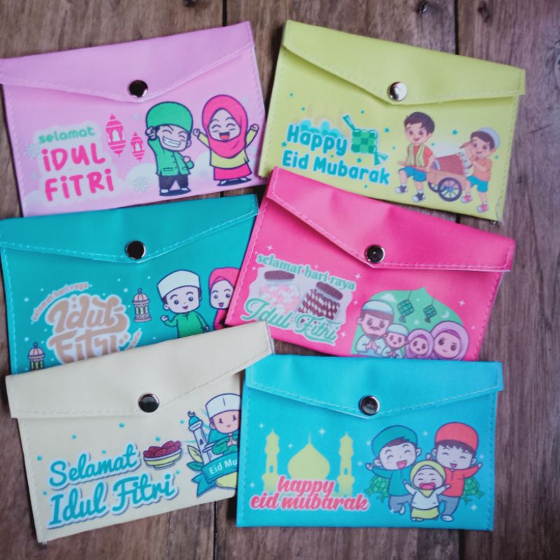 

(120pcs)Grosir Amplop lebaran kancing printing / angpao lebaran unik