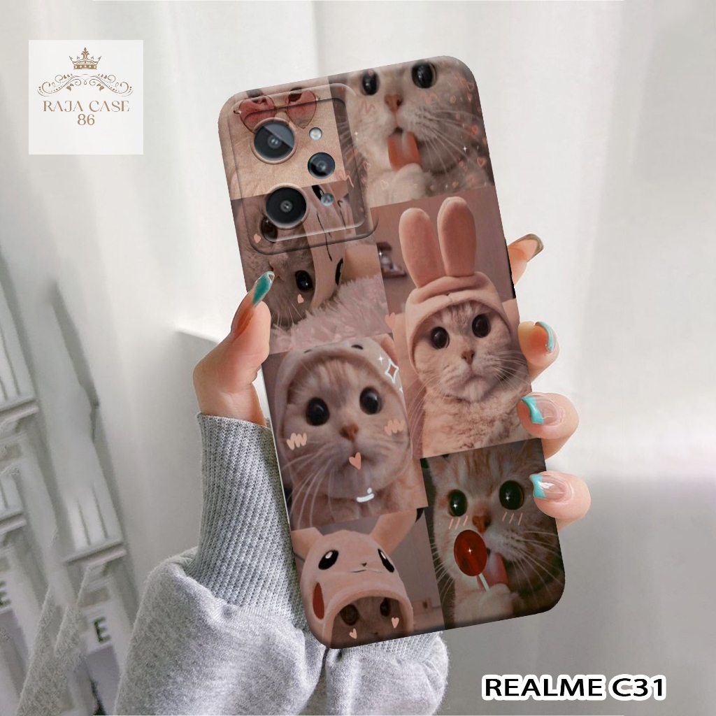 Softcase Realme C31 - Rajacase - Case Realme C31 - Motif Case Aesthetic - Case Realme C31 - Pelindun