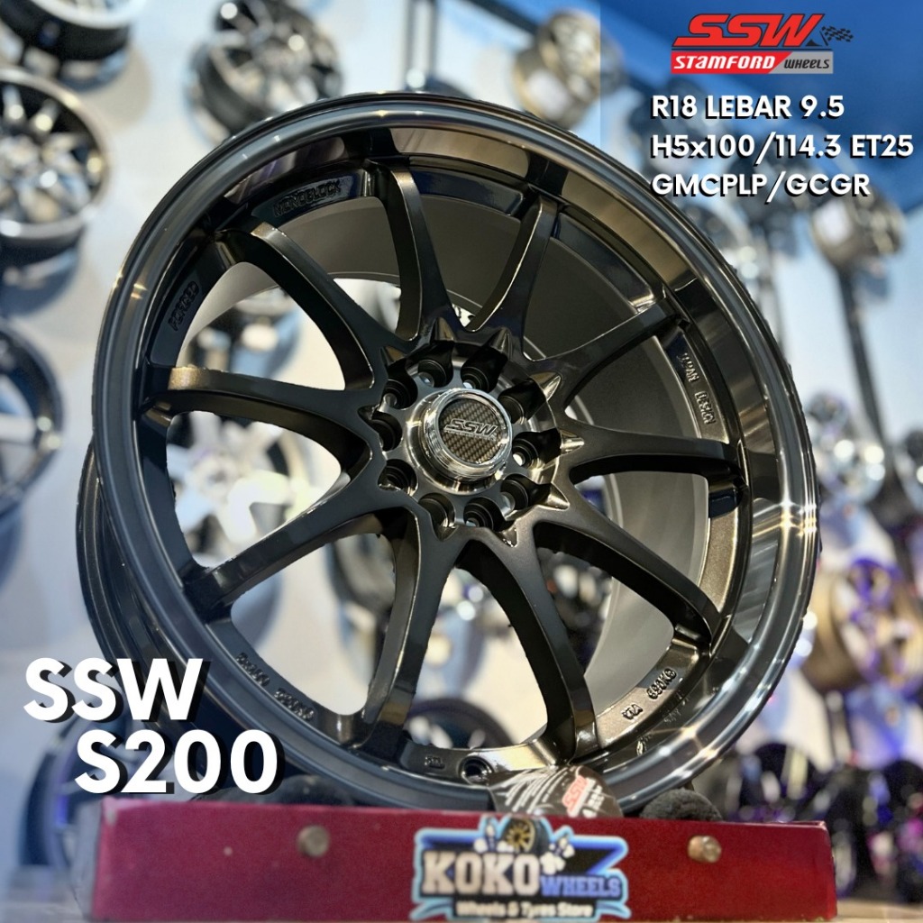 Velg Mobil SSW S200 R18 Untuk Xenia Innova Terios dll