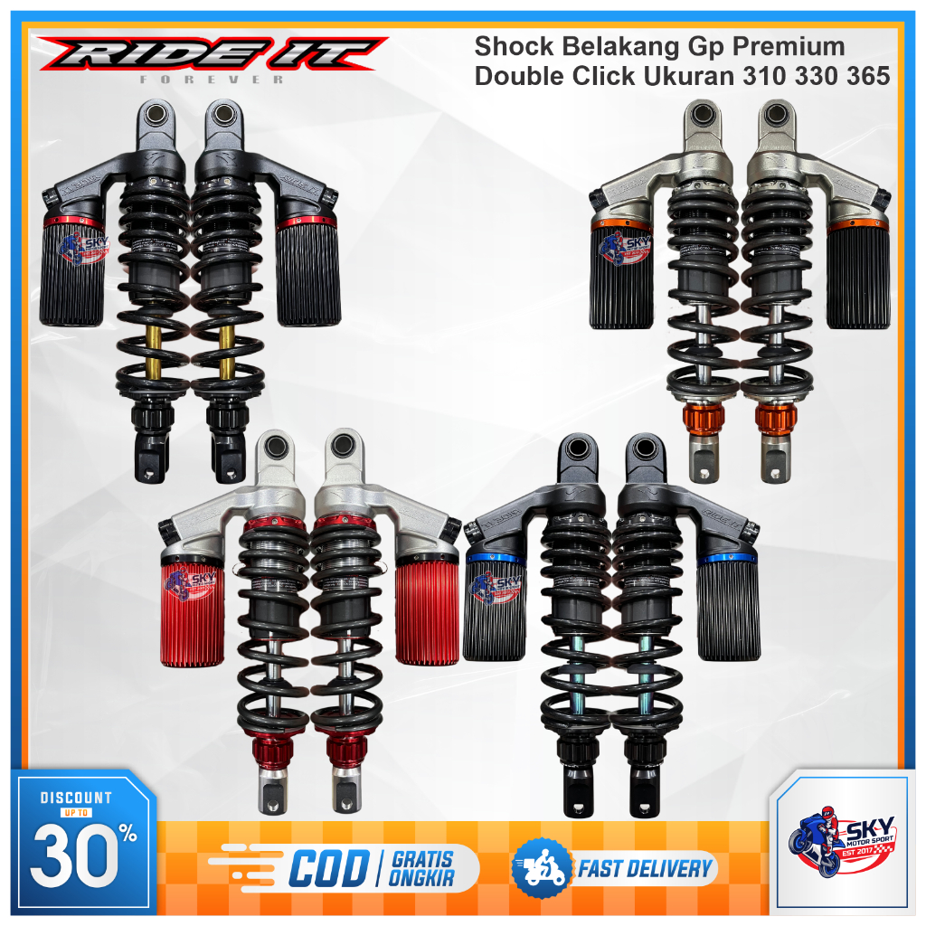 Shock Breaker GP Premium Ride It Double Click 310 330 365 Nmax Aerox Pcx Adv Original