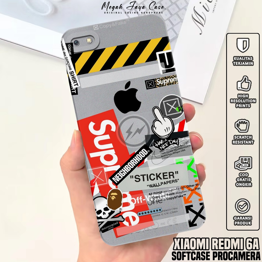 Case Hp Xiaomi Redmi 6A - Softcase Xiaomi Redmi 6A Motif BA - Casing Hp Xiaomi Redmi 6A - Silikon Hp