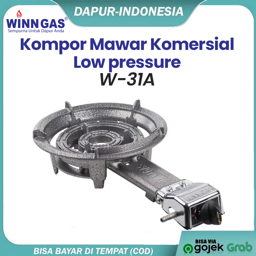 Winn Gas Kompor Mawar Komersial Ukuran Besar 1 Tungku Tekanan Rendah W 31 A Low Presssure