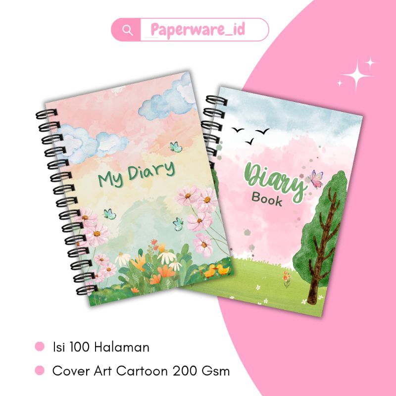 

notebook a5 tema scenery / buku catatan tema scenery / notebook a5 aesthetic