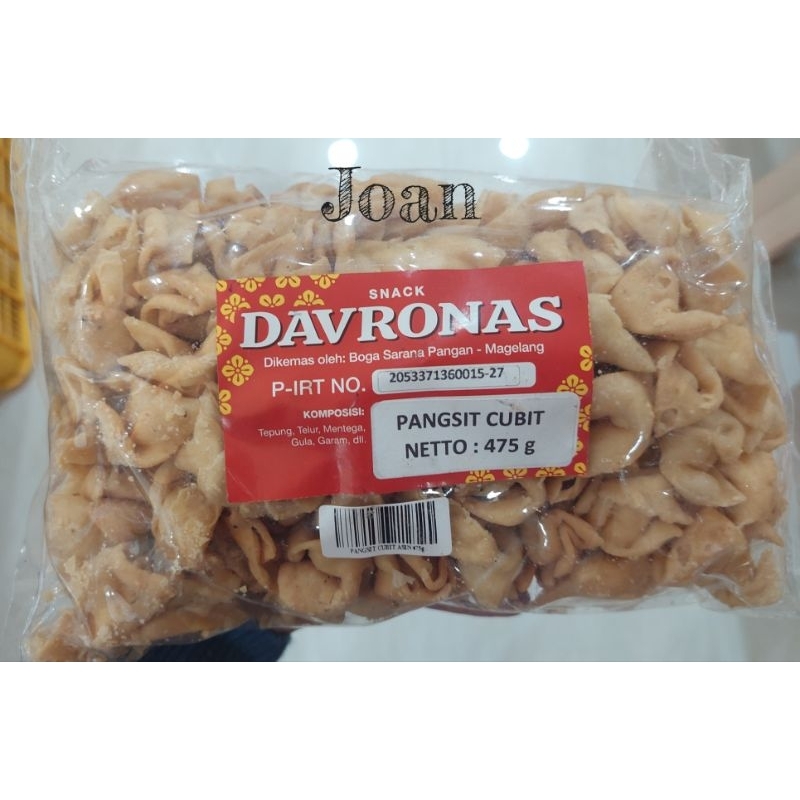 

PANGSIT CUBIT 475gr DAVRONAS / Camilan & Oleh Oleh Khas Magelang Jogja Solo