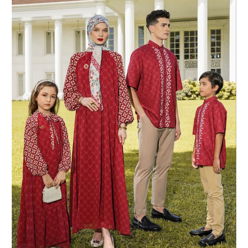 VZ RAYA COLLECTION MONOGRAM LINEAGE DRESS BY VIVI ZUBEDI