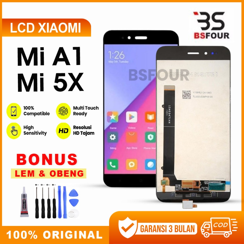 LCD XIAOMI MIA1 / MI5X FULLSET TOUCHSCREEN ORIGINAL
