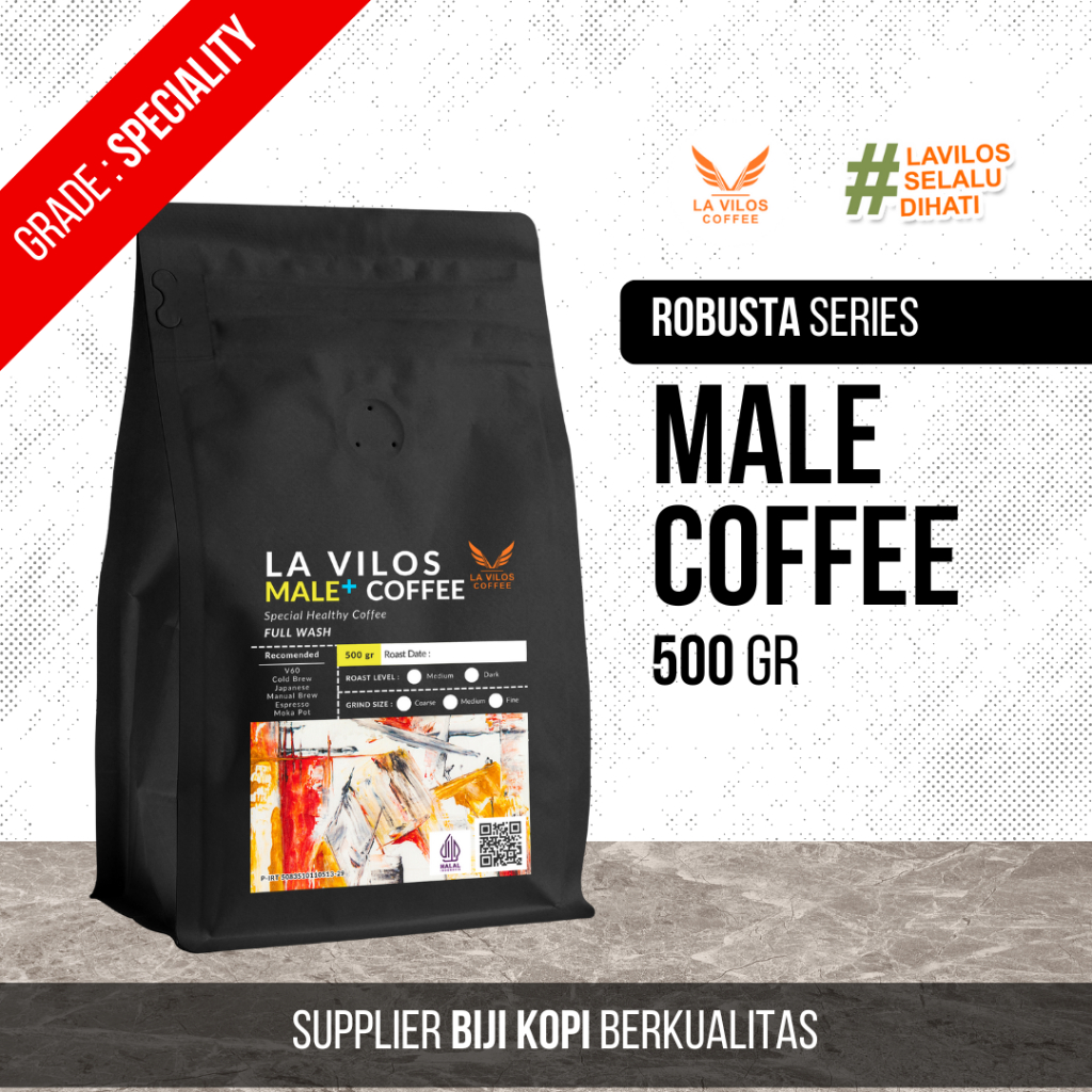 

LA VILOS - Male Coffee Robusta / Kopi Lanang - 500gr