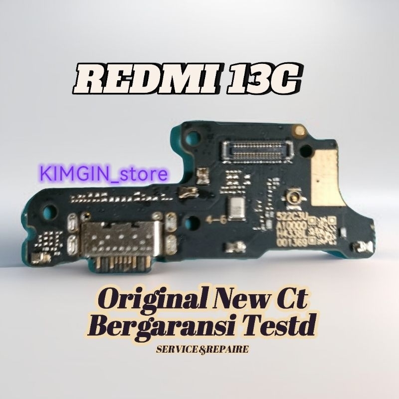 Konektor Cas Papan Pcb Konektor Cas Mic Redmi 13C Original