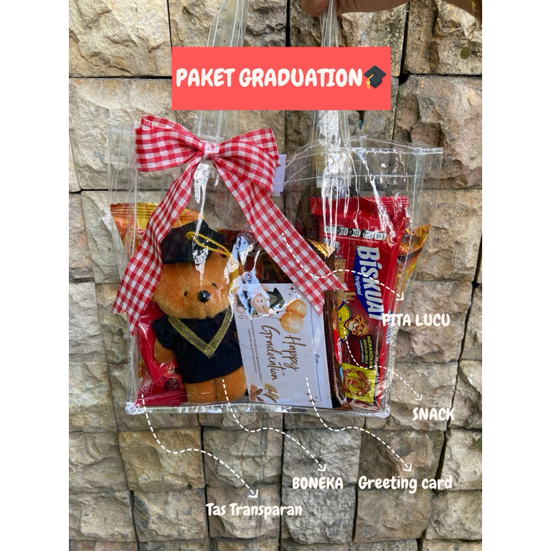 

Graduation Snack Bag by embunbening Hampers Gift Box Premium Snack Box Kado Ulang Tahun Valentine Anniversary Kado Wisuda