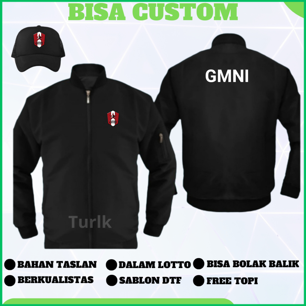 Jaket GMNI Jaket Bomber Gerakan Mahasiswa Nasional Indonesia Custom