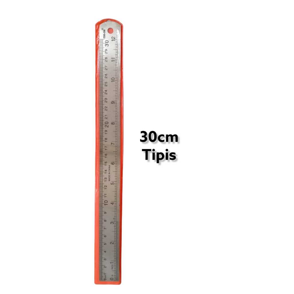 

Mistar Penggaris Besi 30 cm Stainless Ruler Tipis