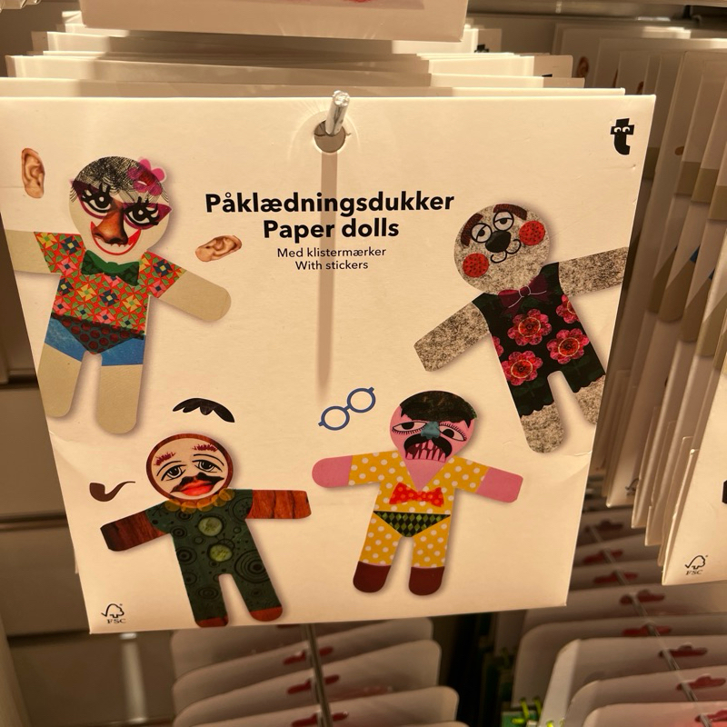 

paper doll & stiker flying tiger