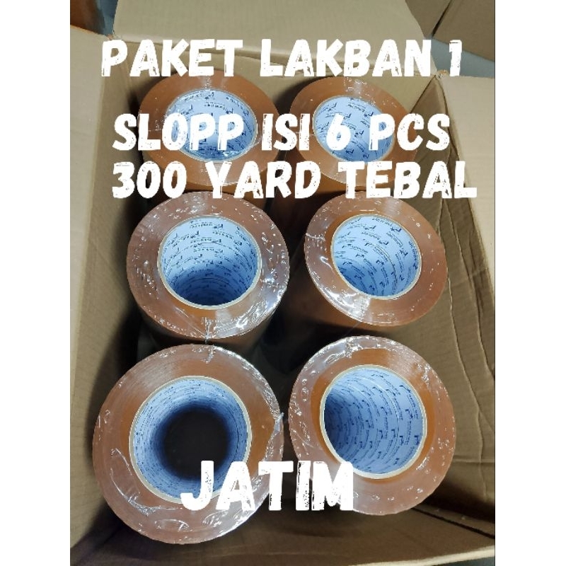 

LAKBAN JUMBO 300 YARD PAKET 6/12 PCS 1 2 SLOPP JUMBO