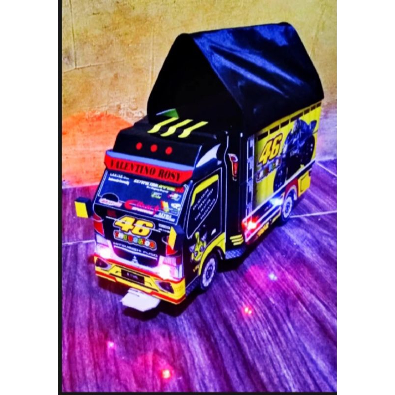 PROMO MURAH MINIATUR TRUK OLENG FULL VARIASI LAMPU DAN TERPAL//MAINAN ANAK RC//MINIATUR TRUK.FUL KAY