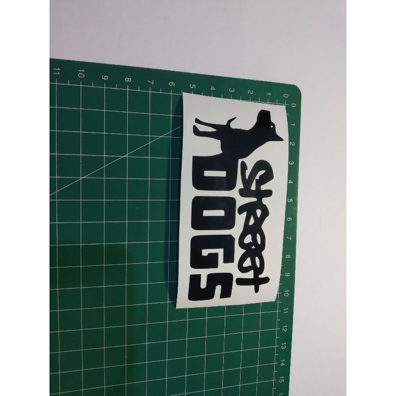 

stiker cutting street dogs