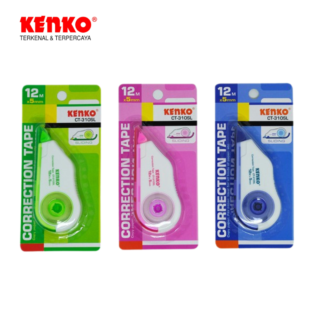 

Correction Tape Pita Koreksi Kenko CT-310SL (12M x 5MM)