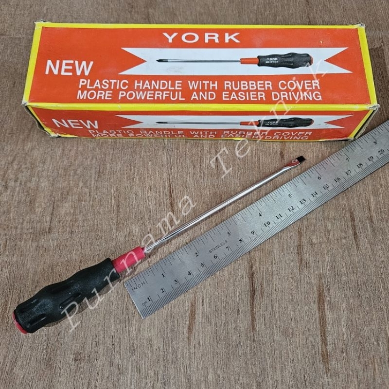 Obeng Radio 4mm x 6 Inc Minus Obeng Kurus 4mm (-) 6" YORK