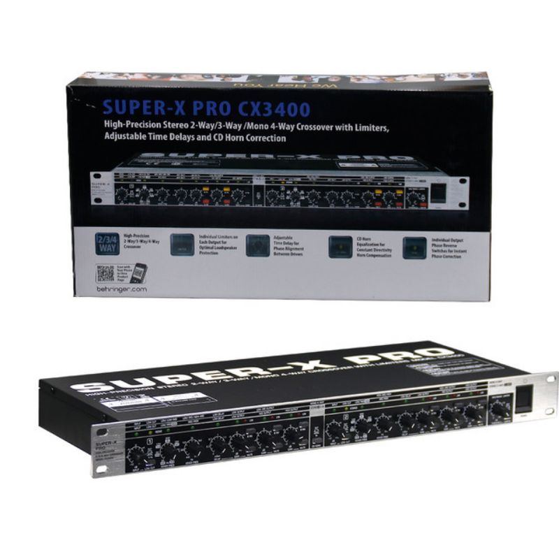 Crossover BEHRINGER Super X Pro CX3400 2/3/4 Way CX 3400