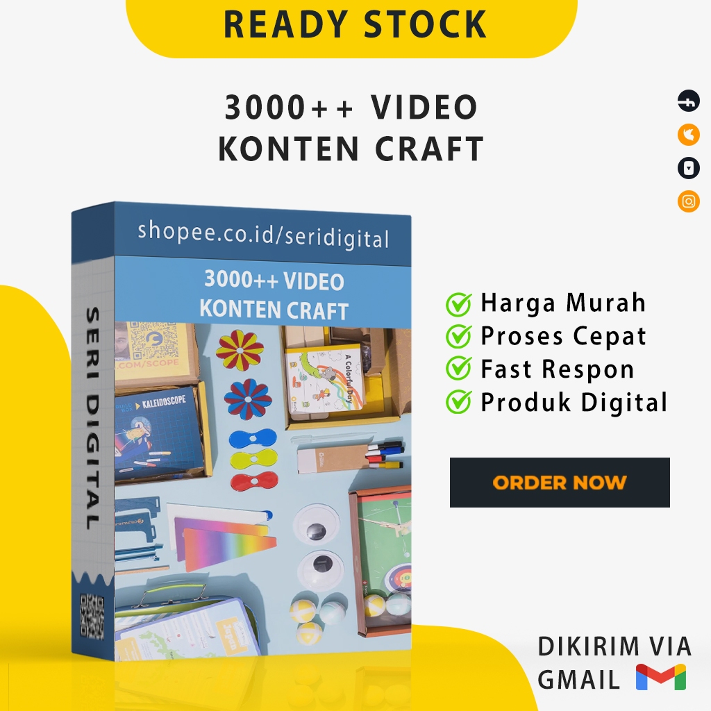 3000++ VIDEO KONTEN CRAFT - Video Konten Viral Siap Upload