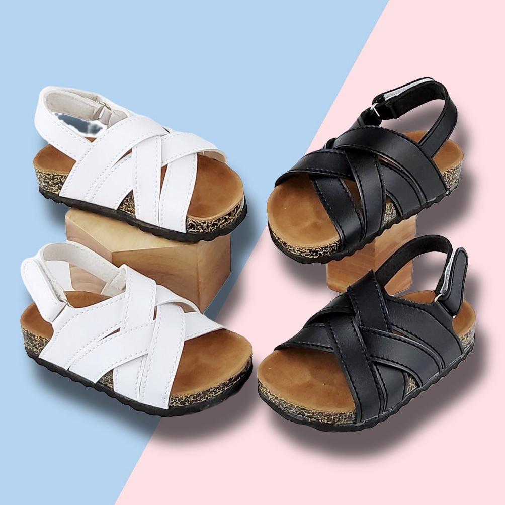 KODE U54X Ava Baby Sandal Anak Lakilaki dan Perempuan Usia 15 Tahun Model Puyuh Tali Belakang Sendal