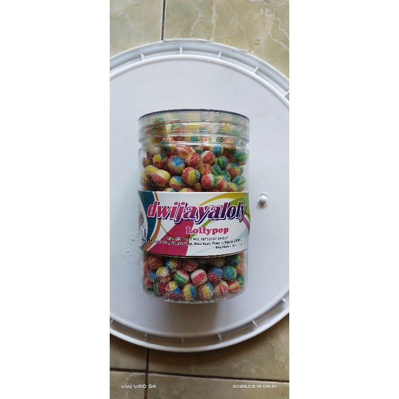 

Permen lolipop marble toples