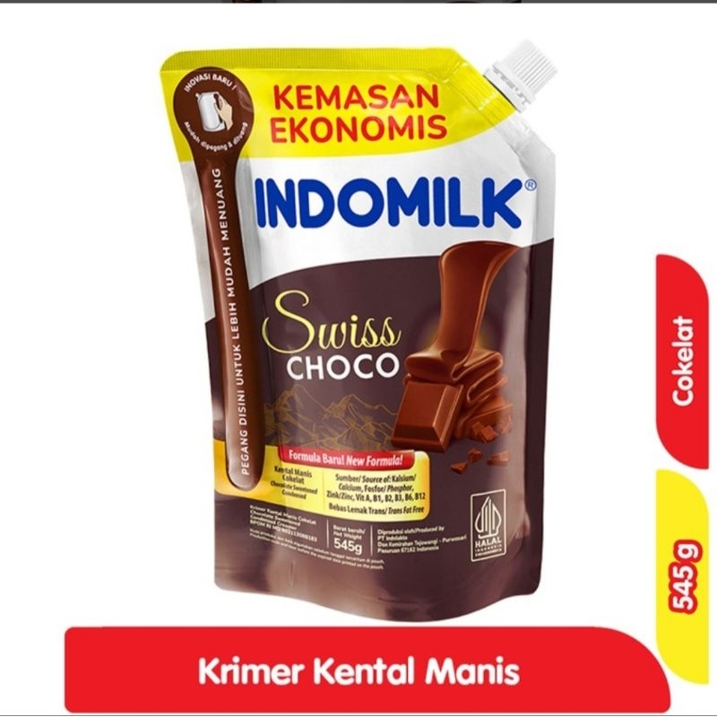 susu Indomilk pouch coklat 545 gram