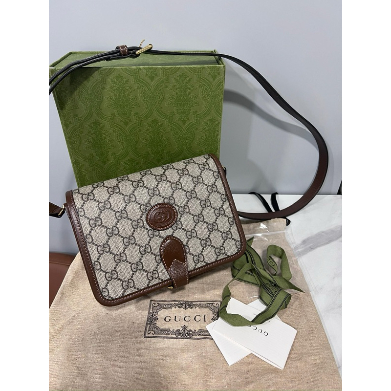 Gucci interlocking bag horsebit - gucci horsebit sling bag preloved exellent