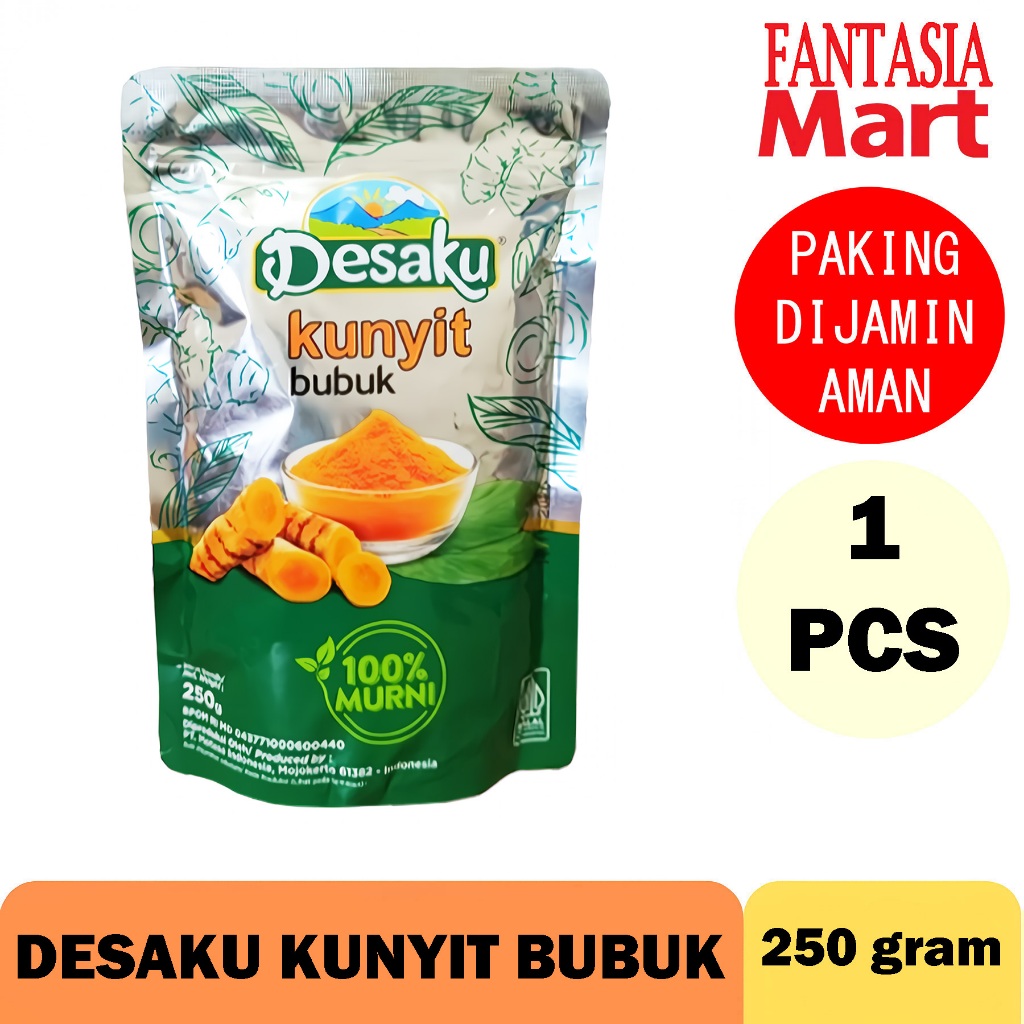 

DESAKU BUBUK KUNYIT 250 GRAM FUN CORNER DENGAN PAKING AMAN