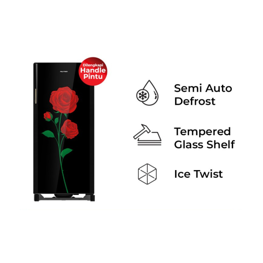 POLYTRON Kulkas 1 Pintu Belleza Varia 150 liter PRA 15DRX - Nuansa Elektronik Denpasar