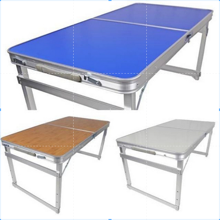 Meja Lipat Meja Koper Meja Lipat Jualan Indoor Dan Outdoor Free 2 Kursi Ukuran 120 x 60 x 55 -70 Cm