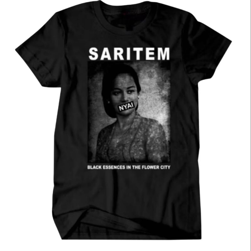 KAOS NYAI SARITEM DISTRO VIRAL BAHAN COMBED 30s