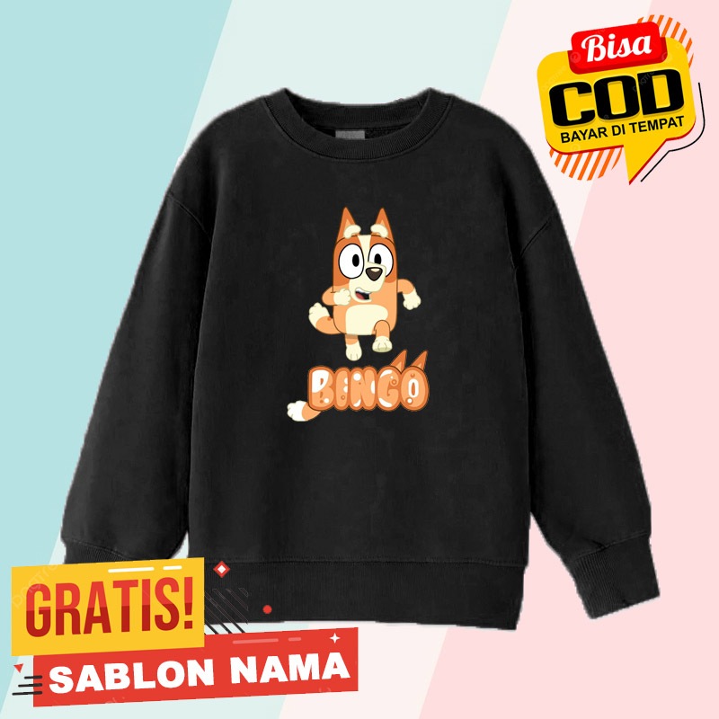 Sweater Anak Bingo Bluey / Jaket Anak Laki Laki & Perempuan Bingo Bluey