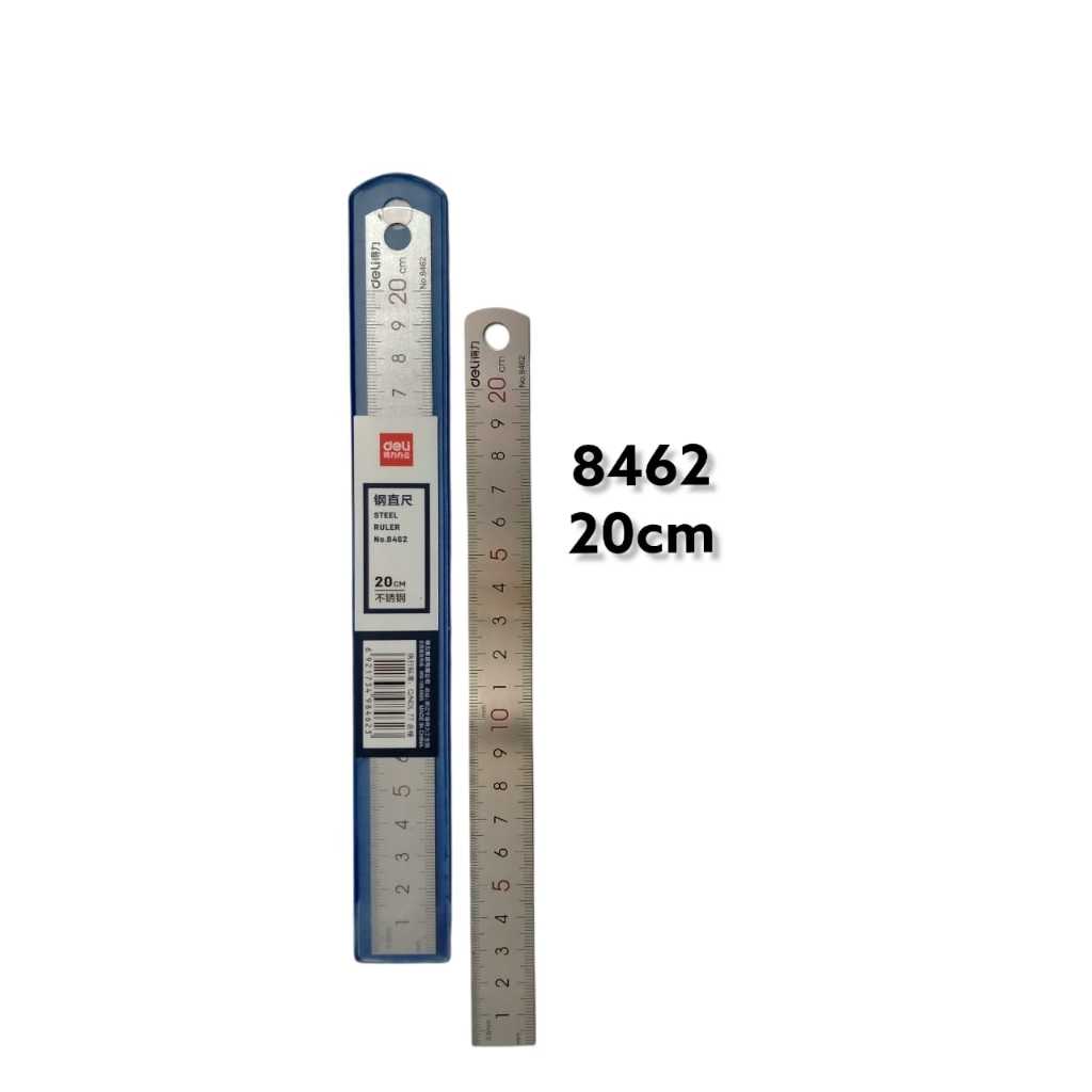 

Penggaris Mistar Besi Almunium DELI Anti Karat 20 cm 8462