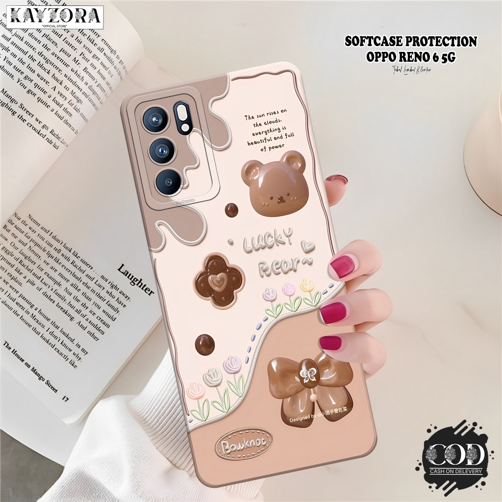 Case OPPO RENO 6 5G Terbaru - KAYZORA - Fashion Case Kartun - Casing OPPO RENO 6 5G - Silikon Pro Ca