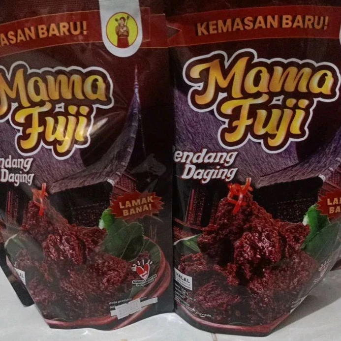 RENDANG MAMA FUJI ASLI ORIGINAL 100% RENDANG MAMA FUJI KEMASAN 350 GR DAGING ASLI