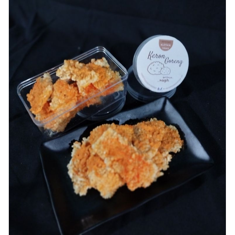 

Camilan Keripik Kerupuk / Keron Goreng toples 8x14