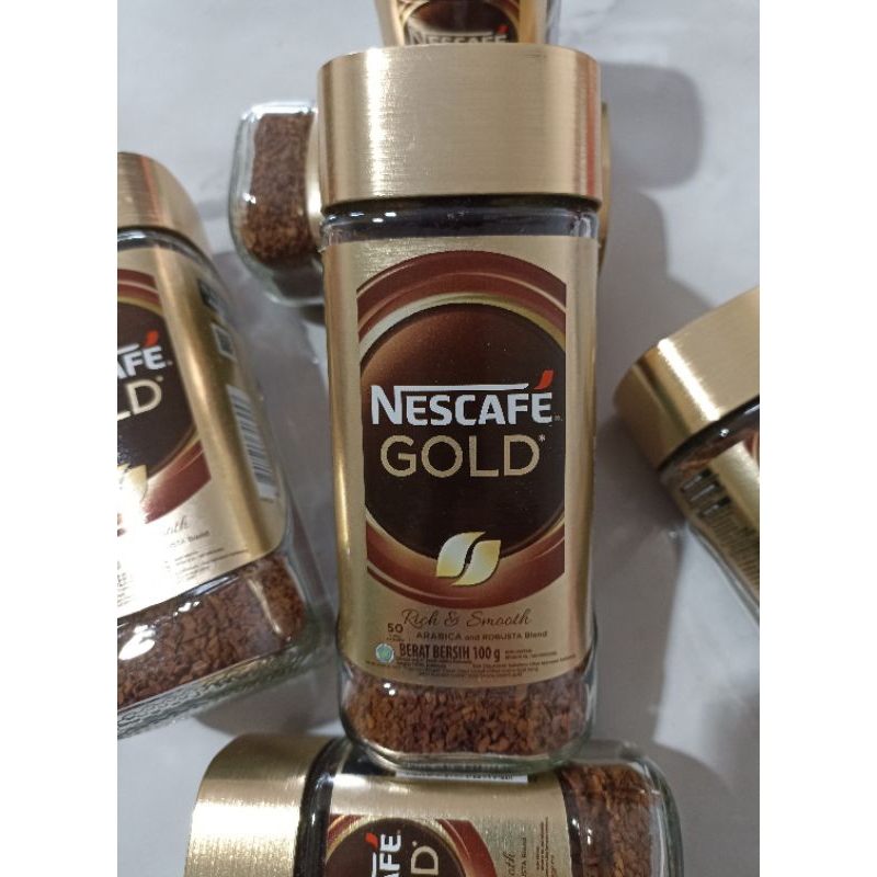 

Nescafe Gold Kopi Instant Kopi Hitam Blend (100 gr).