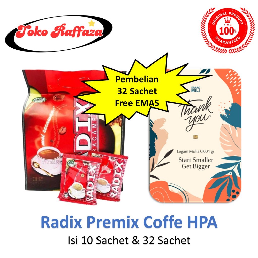 

Radix Premix Coffe HPA Malaysia Kopi Radix