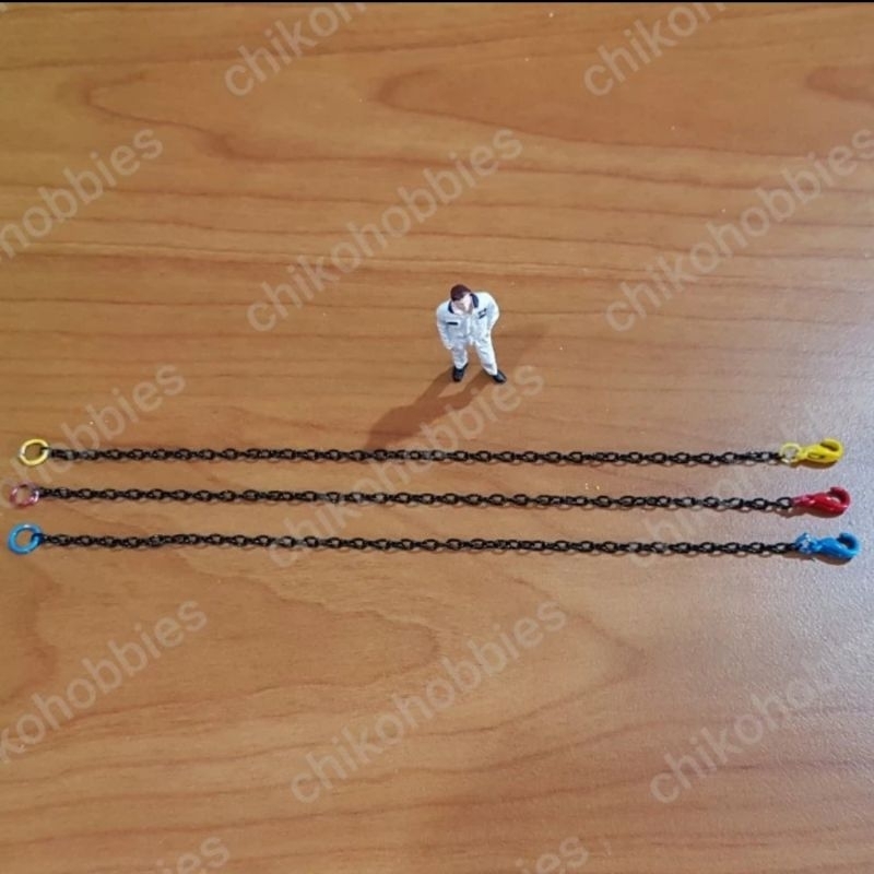 Diecaat Miniatur Crane Lifting Chain Set/ Rantai Crane tunggal