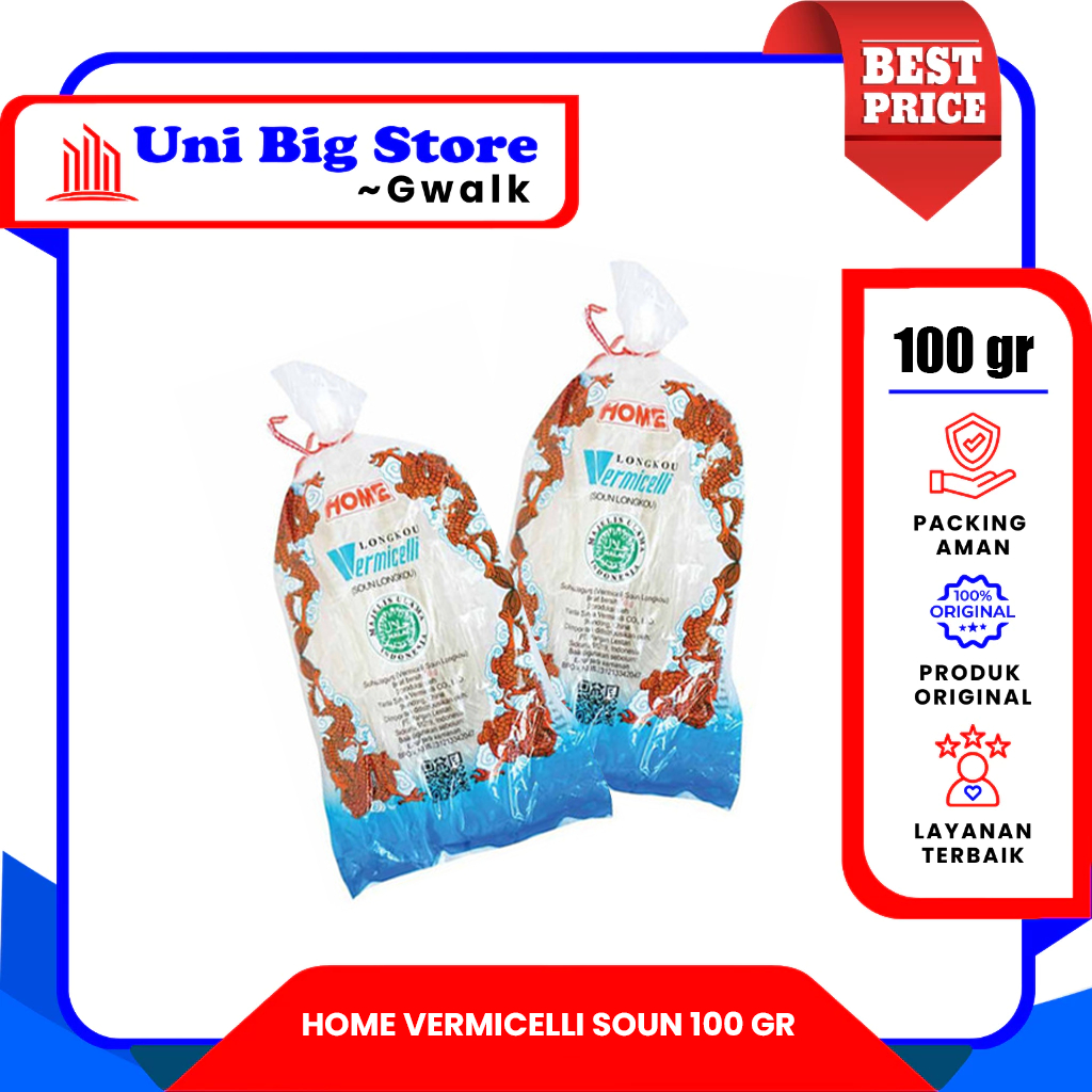 

HOME VERMICELLI SOUN LONG KOW - 100 gr