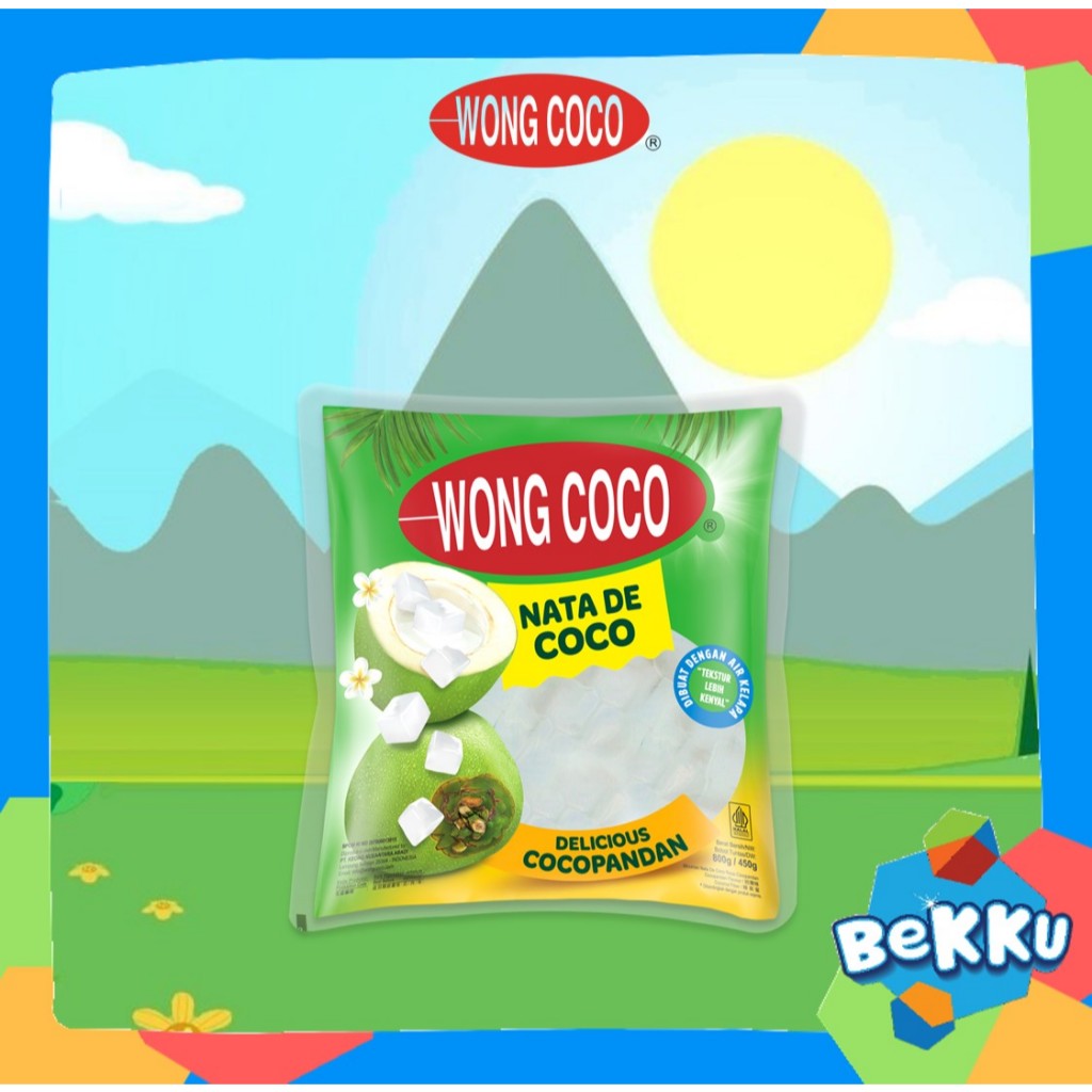 

Wong Coco Nata De Coco Cocopandan 800gr - Sari Kelapa Asli - Topping Minuman - Gula Asli - Bekku