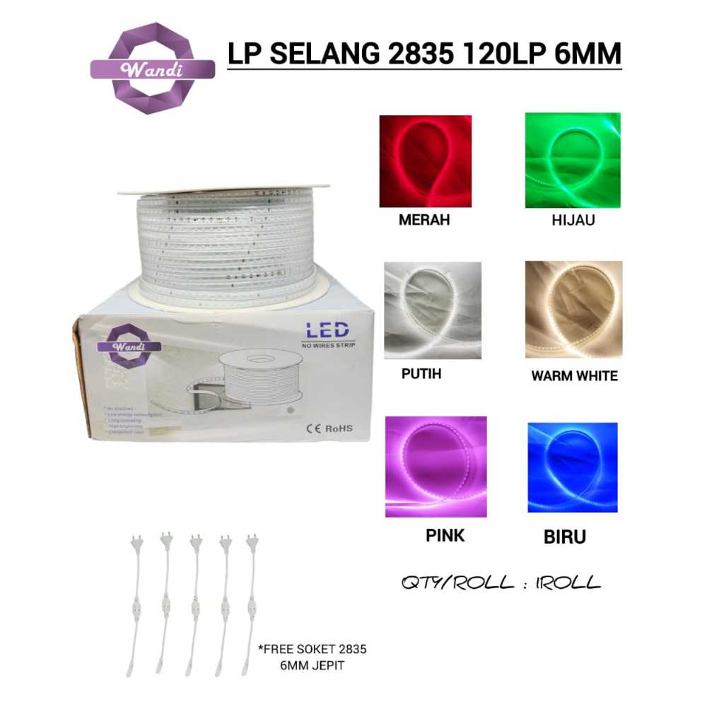 Led Strip 120led 6mm PER ROLL