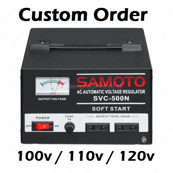 Custom Order / Pesanan Khusus Samoto Stabilizer Step Up Step Down 500va 1000va 1500va 100v 110v 120v