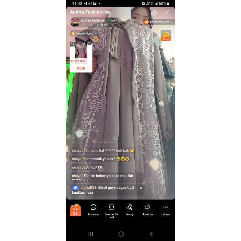 gamis brukat warna taro#gamisbrukat#gamkskekinian#gamiskece#gamistrendy
