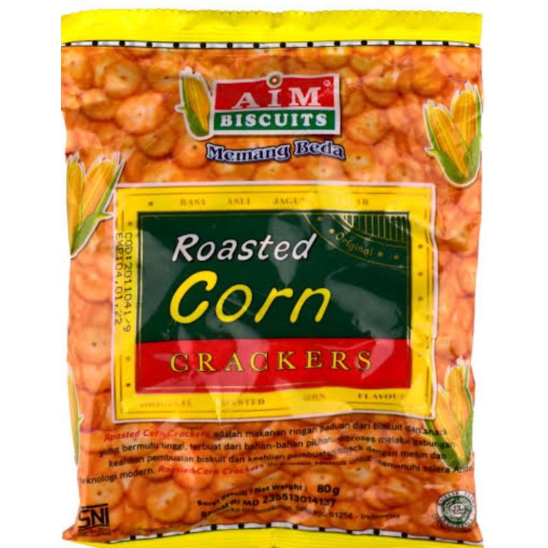 

Aim biscuit roasted corn crackers 80gram