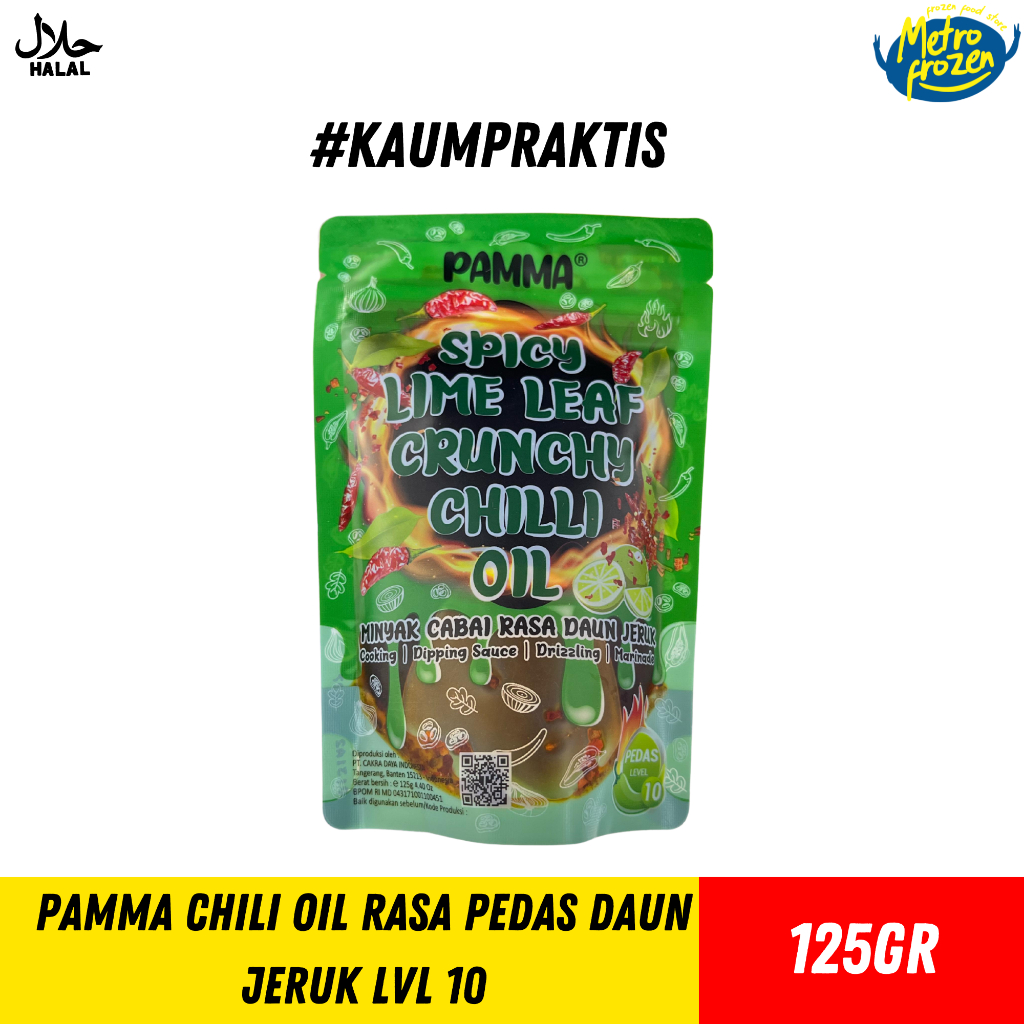 

PAMMA Crunchy Chili Oil Spicy All Varian 125gr //chili oil sambal //chili oil daun jeruk //chili oil terasi // chili oil mala